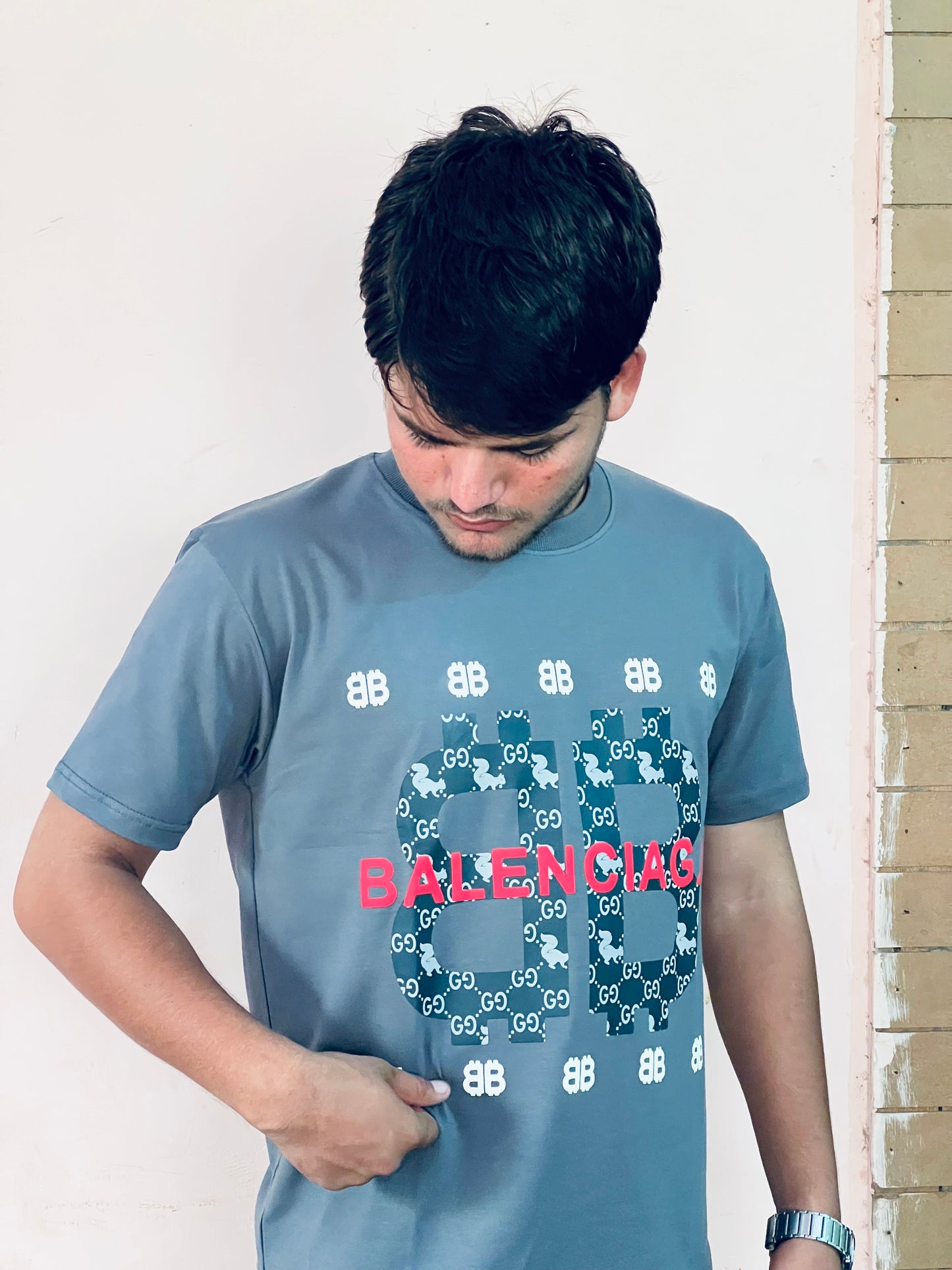 Balenciaga Printed Cotton Tshirt