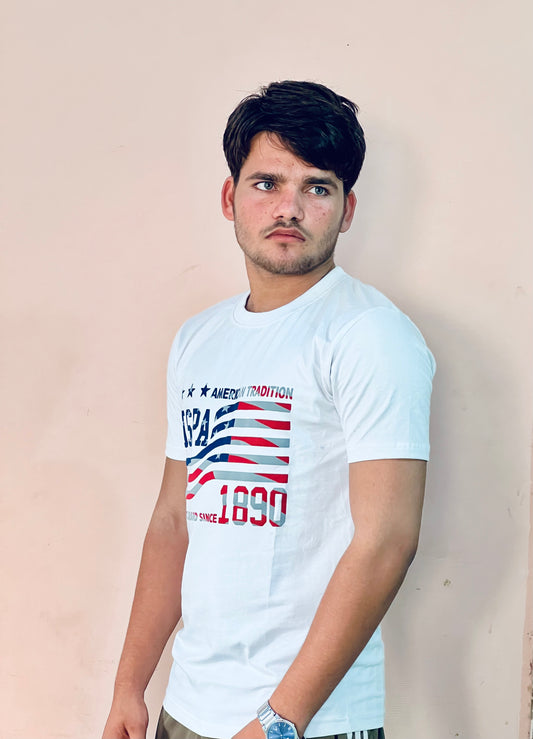 U.S. Polo Printed T-shirt Round Neck